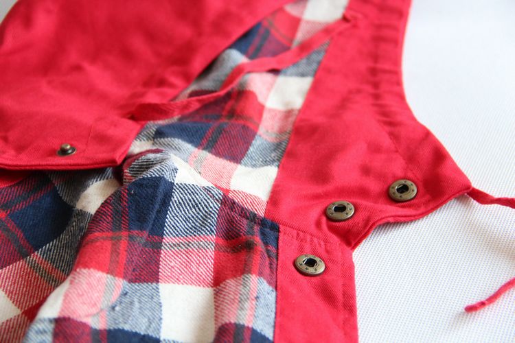Clearance spring clothes new pattern men and women Children's wear foreign trade neutral lattice Lining Cotton double-deck Swallow tail Hooded Windbreaker loose coat