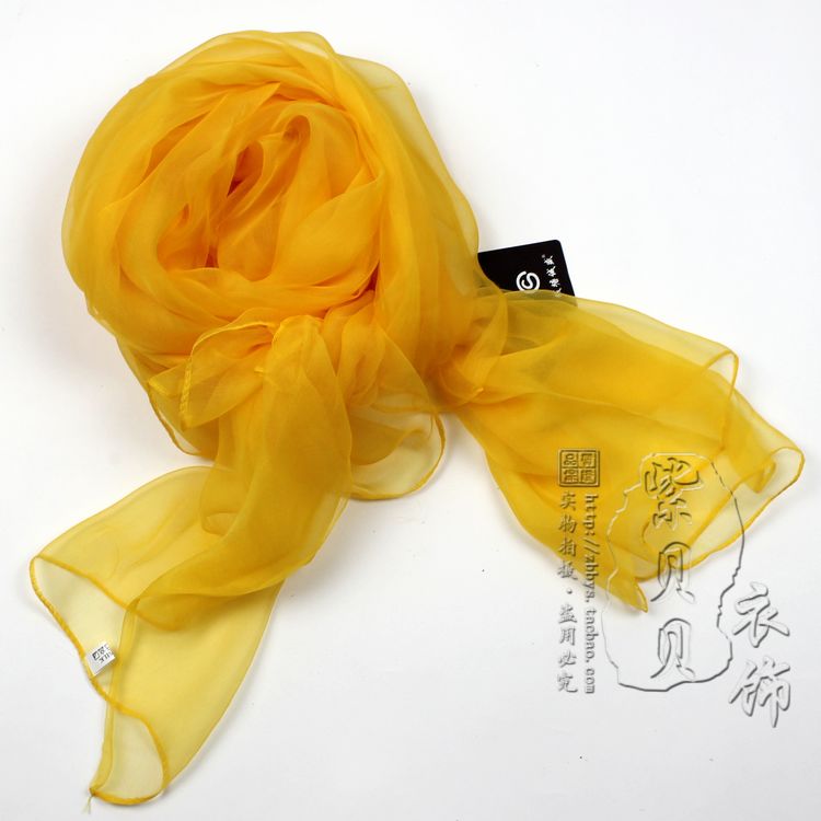 Hangzhou Silk scarf black female Versatile Thin money spring and autumn summer mulberry silk ma'am Shawl real silk have more cash than can be accounted for scarf Solid color