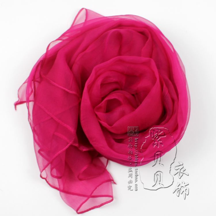 Hangzhou Silk scarf black female Versatile Thin money spring and autumn summer mulberry silk ma'am Shawl real silk have more cash than can be accounted for scarf Solid color