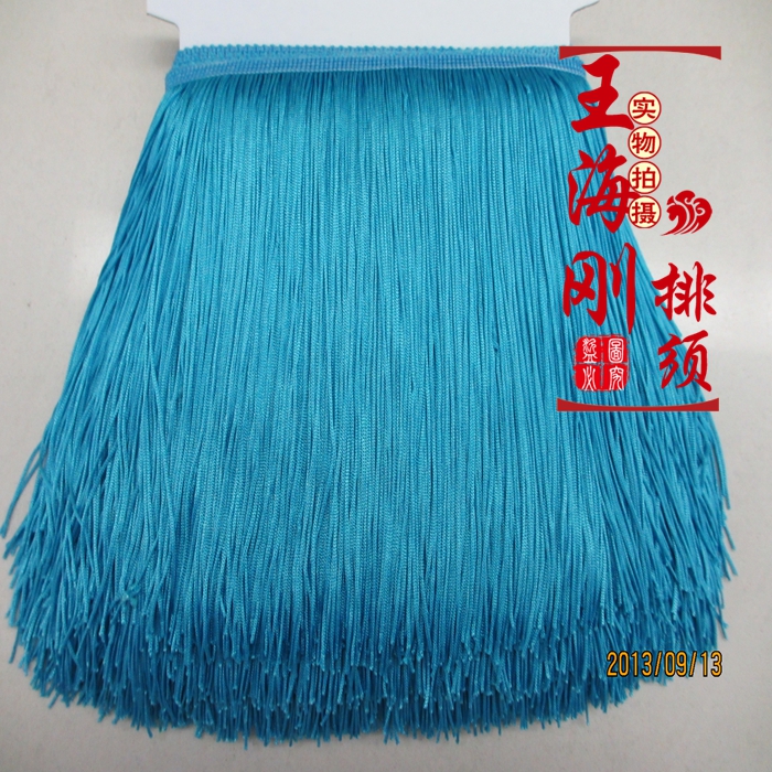 DIY / stage clothing accessories / Latin dance tassels lace / polyester fiber Whisker arrangement 15c m long   Three free shipping