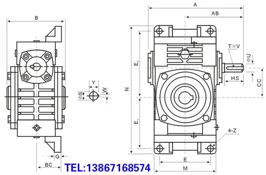 Купить Червячный редуктор Завод прямой универсальный редуктор wpwko40# ...